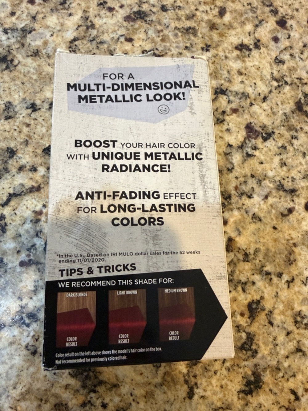 Got2b Metallics Dark Ruby Permanent Hair Color Burgundy Red Dye - Picture 4 of 7